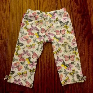 White butterfly, ruffle but pants